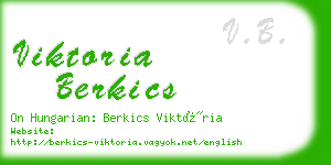 viktoria berkics business card
